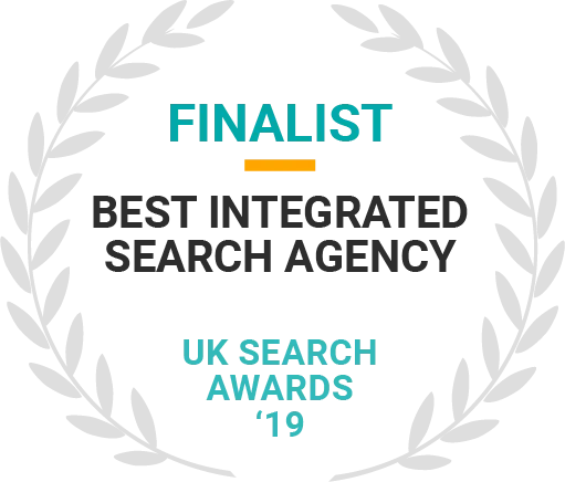 MRS Digital - FINALIST at UK Search Awards 2019 - Best Integrated Search Agency