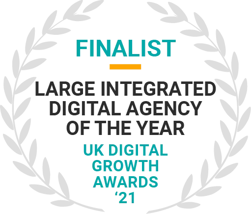 MRS Digital - FINALIST at UK Digital Growth Awards 2021 - Large Integrated Digital Agency of The Year