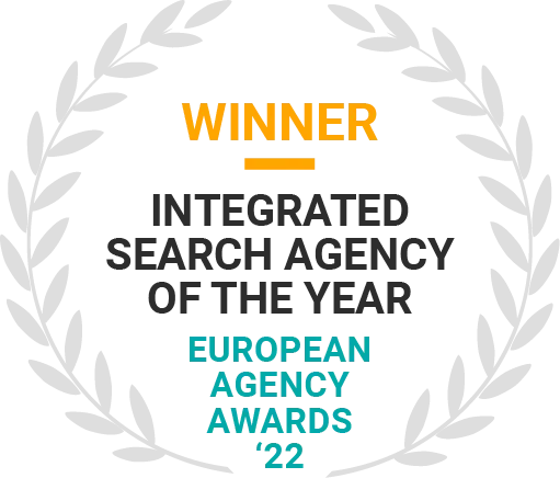 MRS Digital - WINNER at European Agency Awards 2022 - Integrated Search Agency of the Year