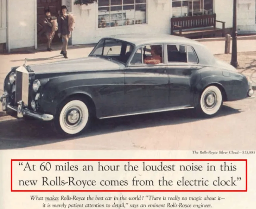 David Ogilvy Rolls-Royce ad